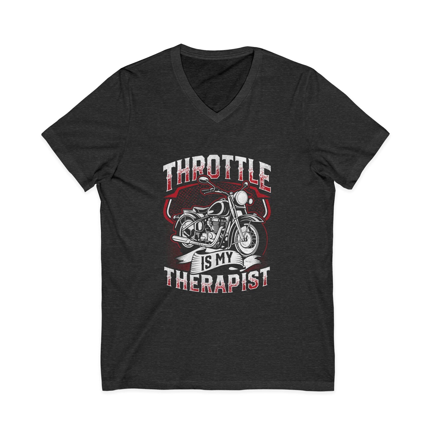 Motorcycle Therapy V-Neck Tee