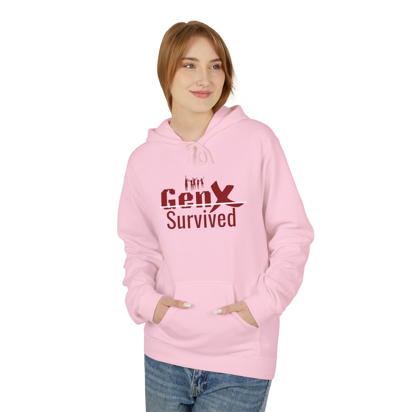 Gen X Survivor Hoodie | Comfort Fleece Pullover for Nostalgic Generations, Unisex Casual Wear, Perfect Gift for Birthdays