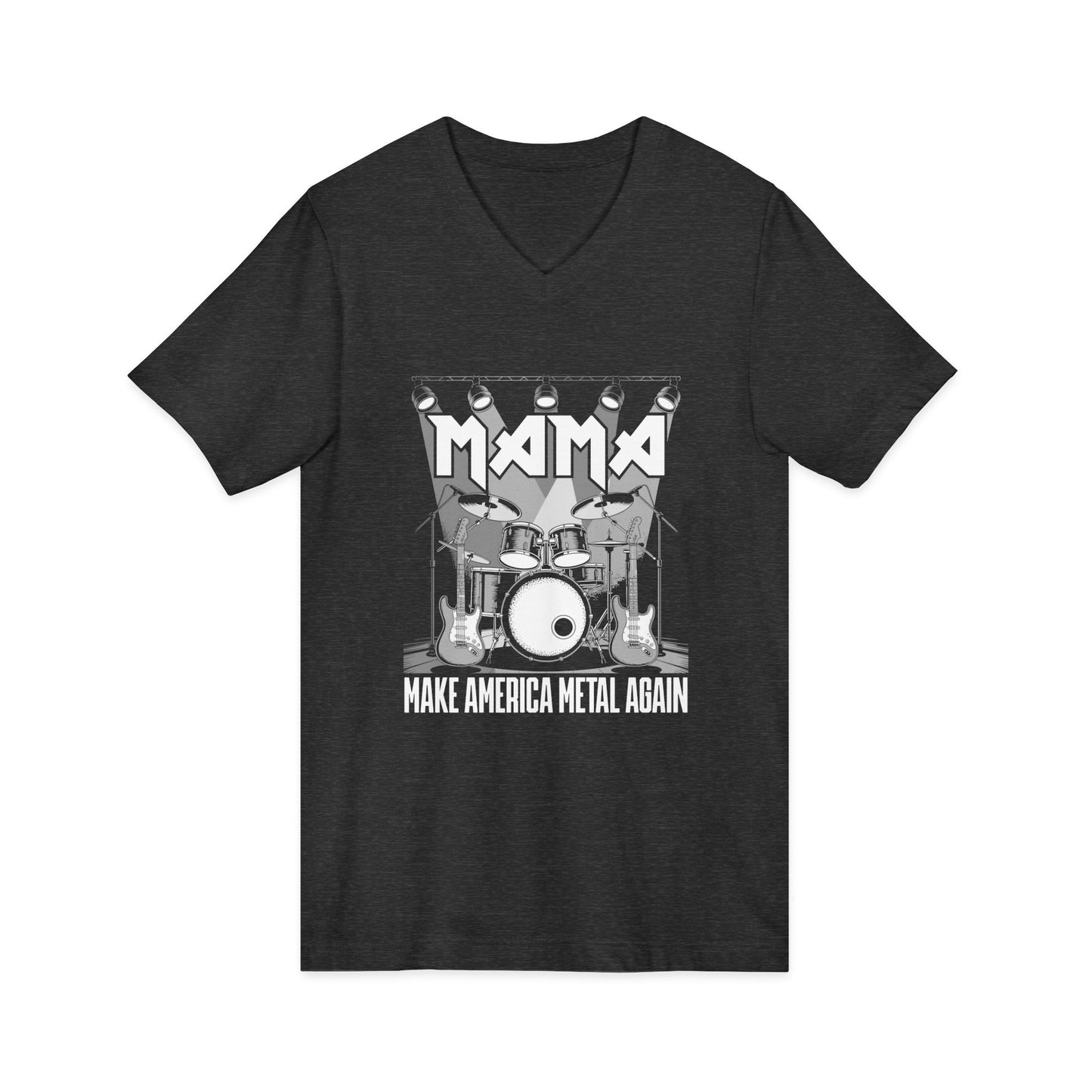 Metal V-Neck Tee: Make America Metal Again