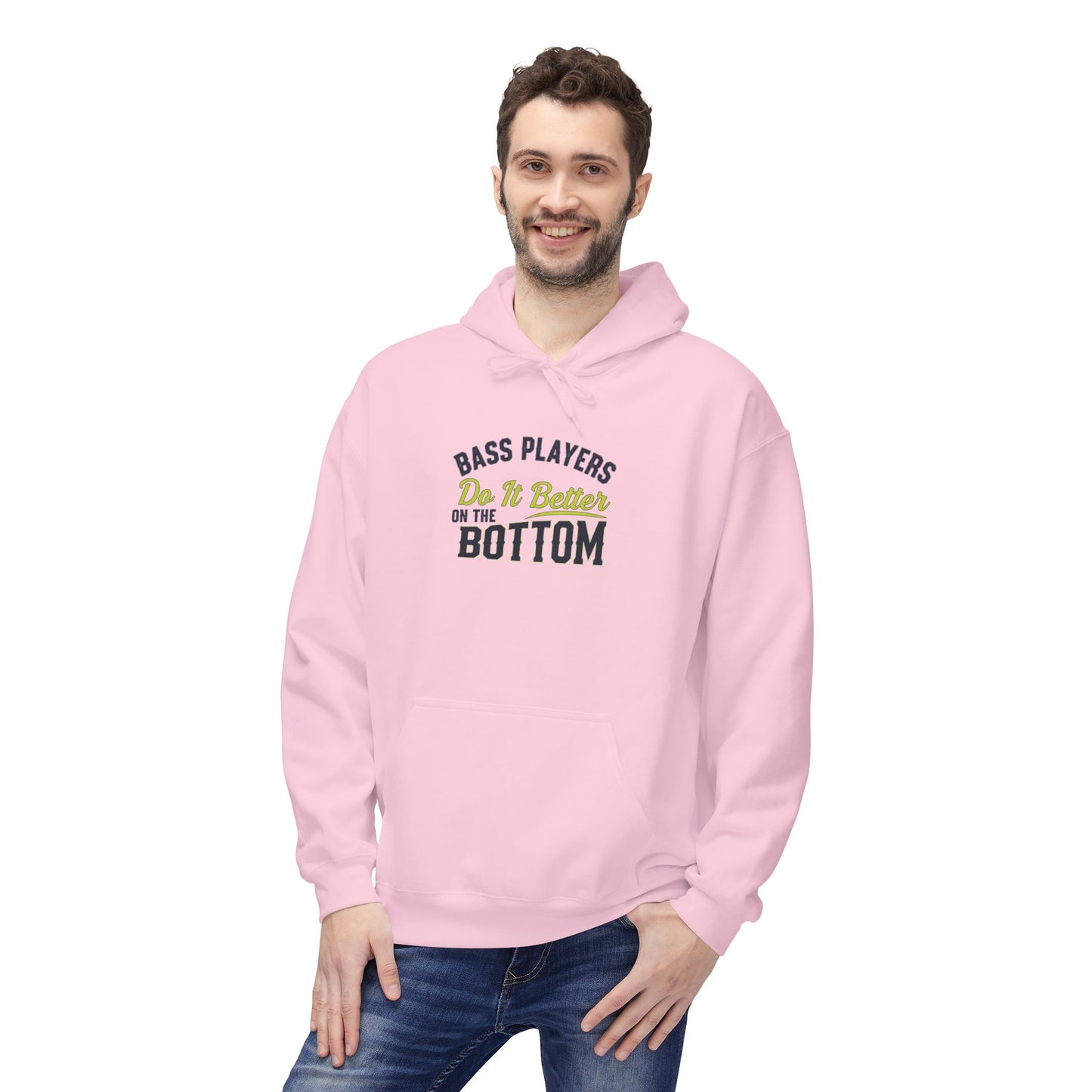 Bass Fishing Hoodie - Unisex Midweight Softstyle Fleece, Ideal for Fishermen, Outdoor Adventures, Fishing Gifts, Casual Wear