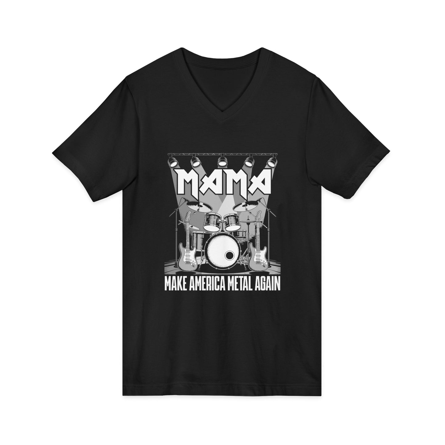 Metal V-Neck Tee: Make America Metal Again