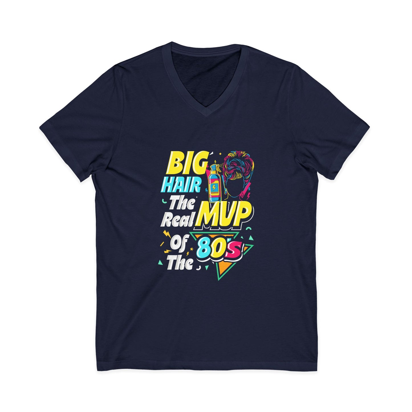 80's Big Hair MVP V-Neck Tee