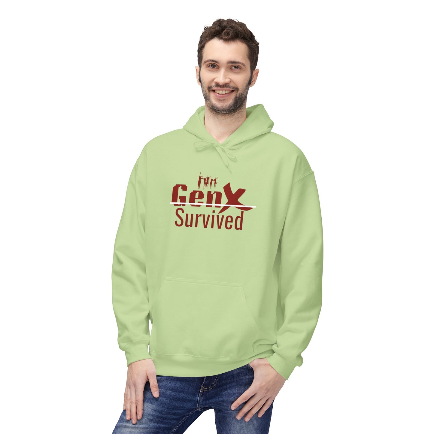 Gen X Survivor Hoodie | Comfort Fleece Pullover for Nostalgic Generations, Unisex Casual Wear, Perfect Gift for Birthdays