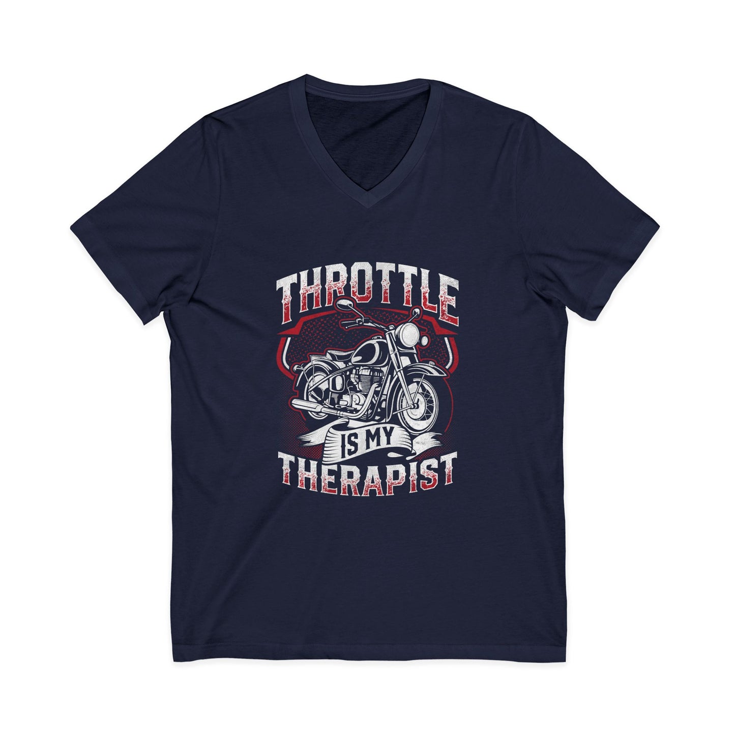 Motorcycle Therapy V-Neck Tee