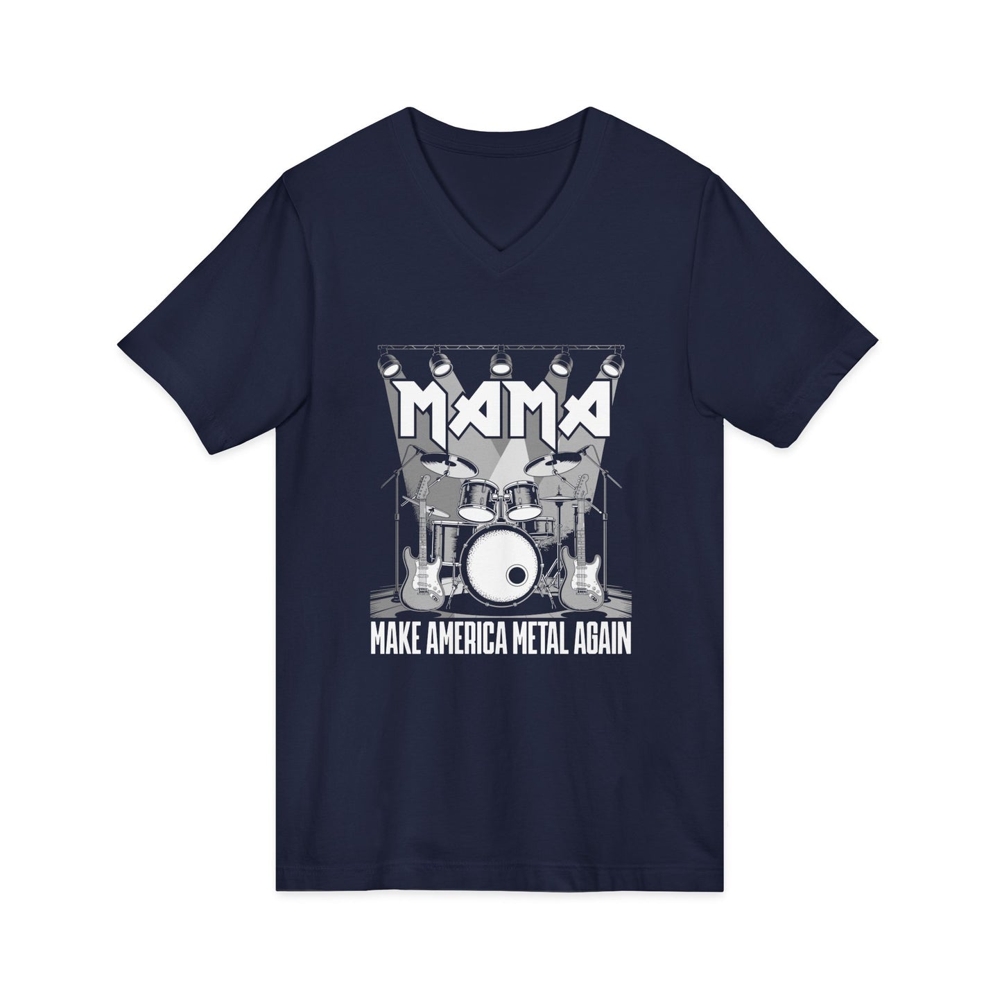 Metal V-Neck Tee: Make America Metal Again