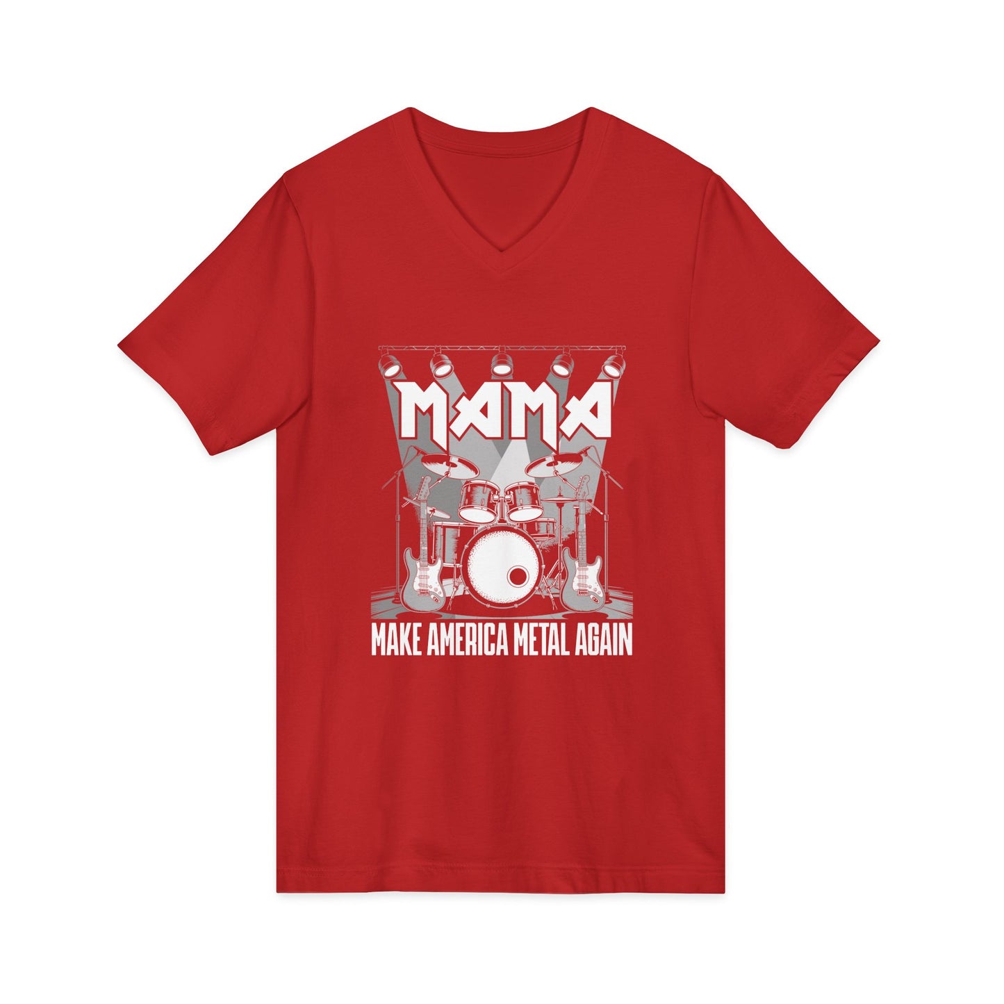 Metal V-Neck Tee: Make America Metal Again