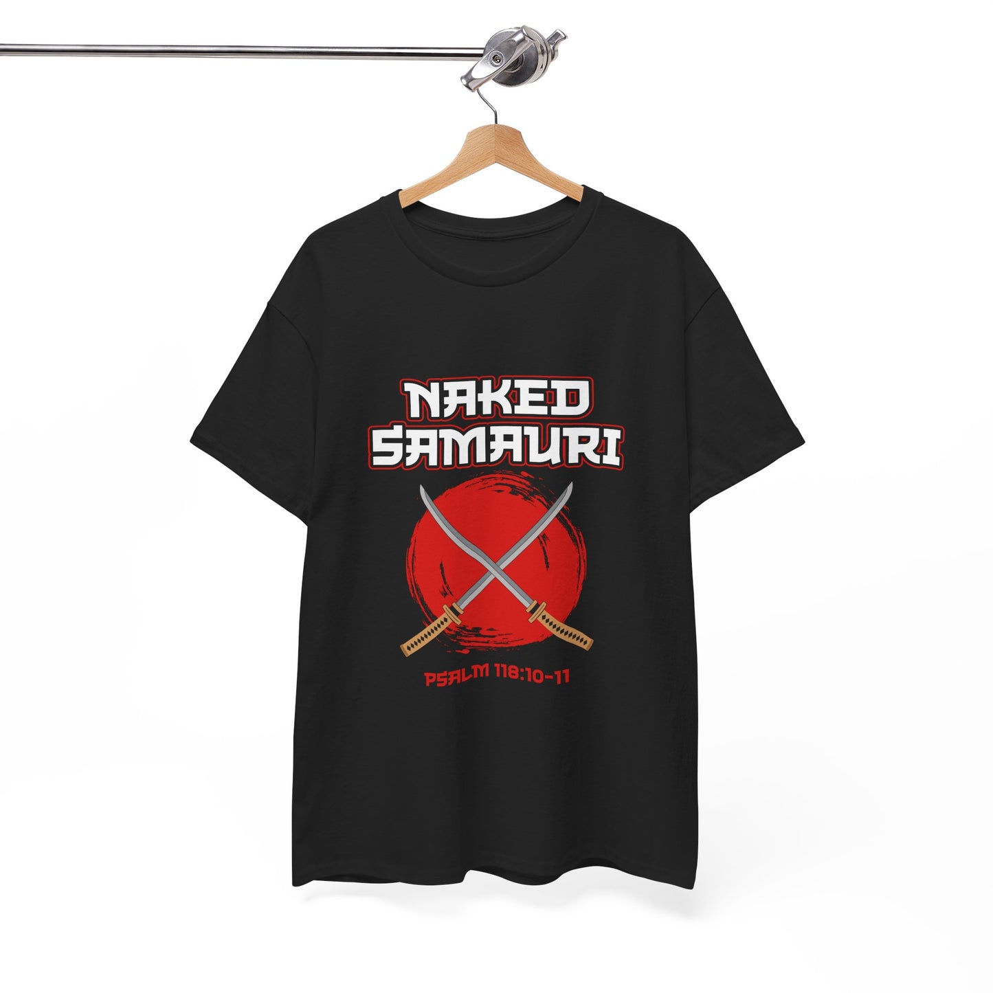 Naked Samurai Unisex Tee - Bold Graphic Cotton T-Shirt