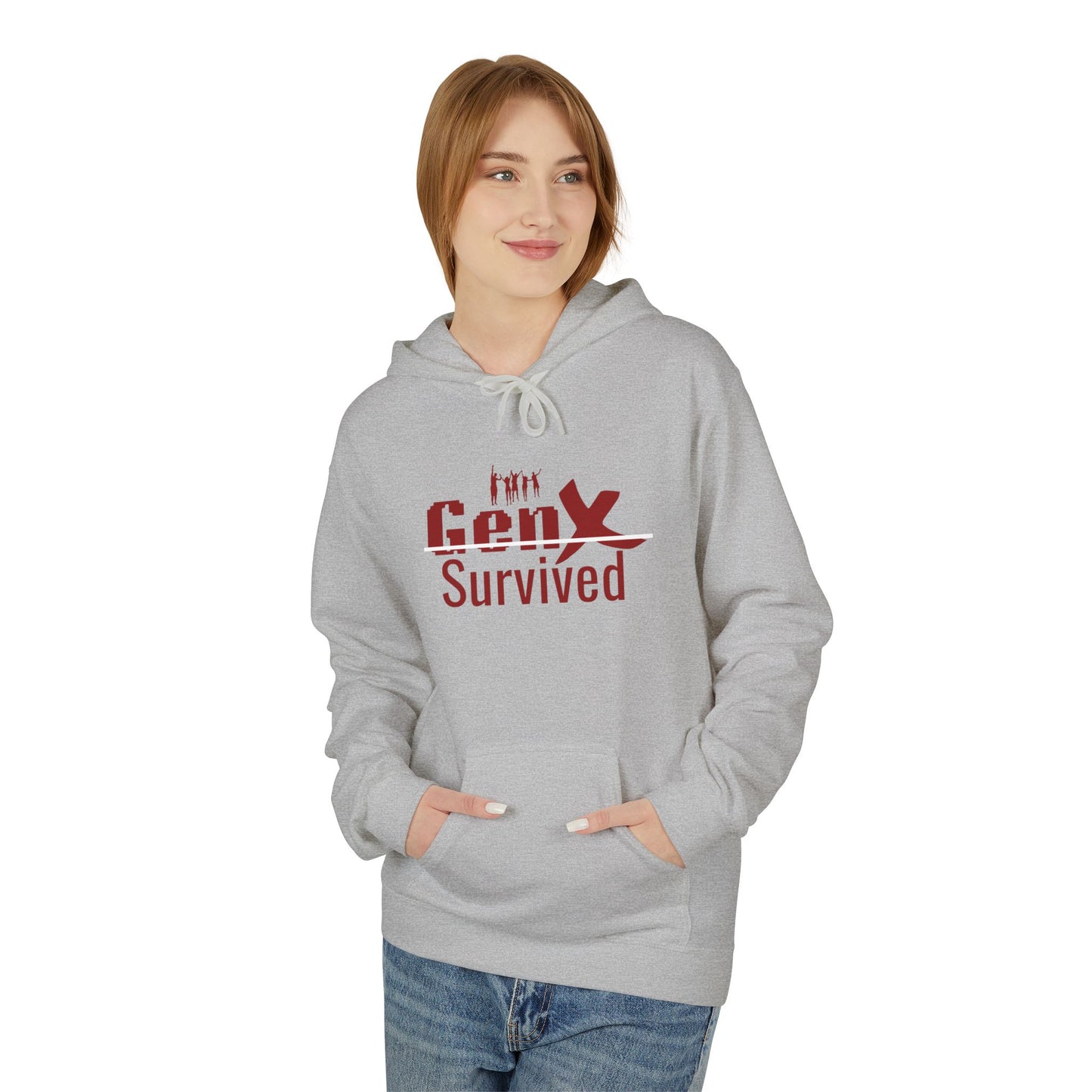 Gen X Survivor Hoodie | Comfort Fleece Pullover for Nostalgic Generations, Unisex Casual Wear, Perfect Gift for Birthdays
