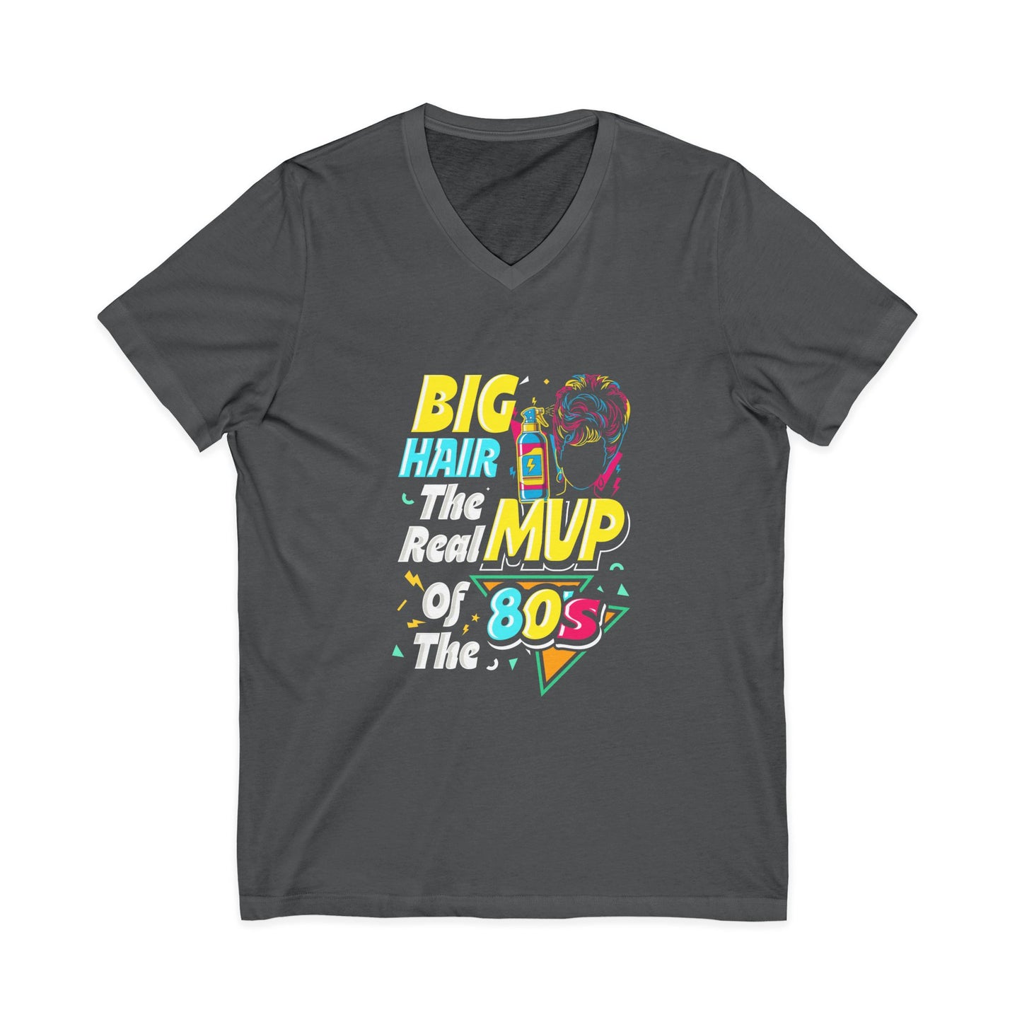80's Big Hair MVP V-Neck Tee