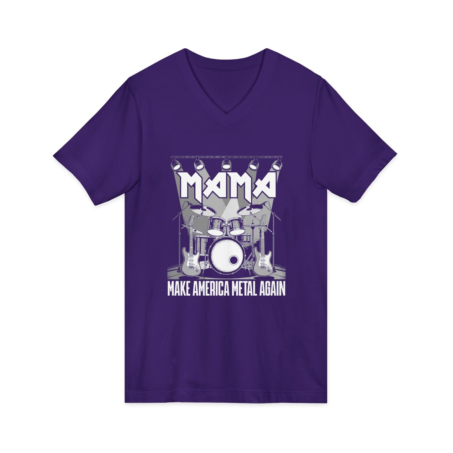Metal V-Neck Tee: Make America Metal Again