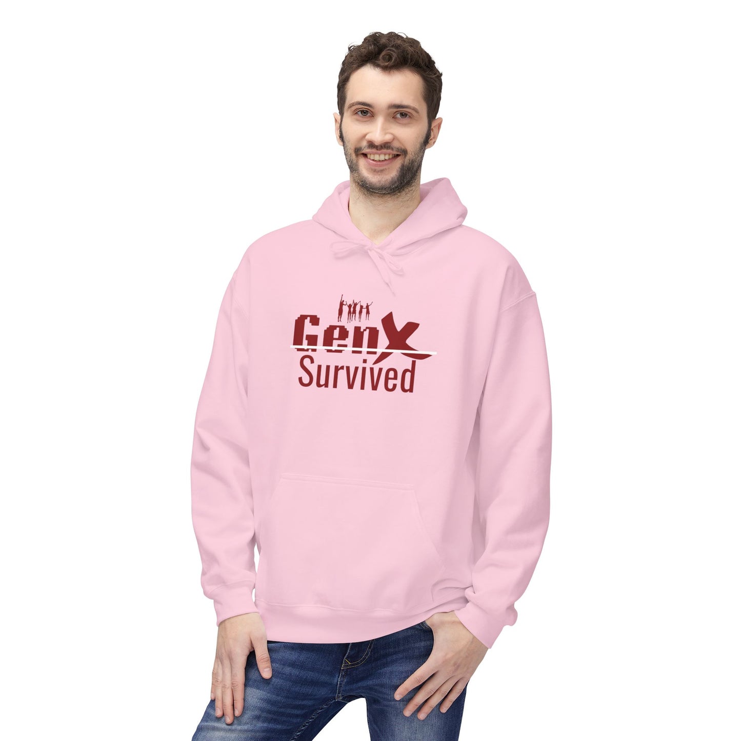 Gen X Survivor Hoodie | Comfort Fleece Pullover for Nostalgic Generations, Unisex Casual Wear, Perfect Gift for Birthdays