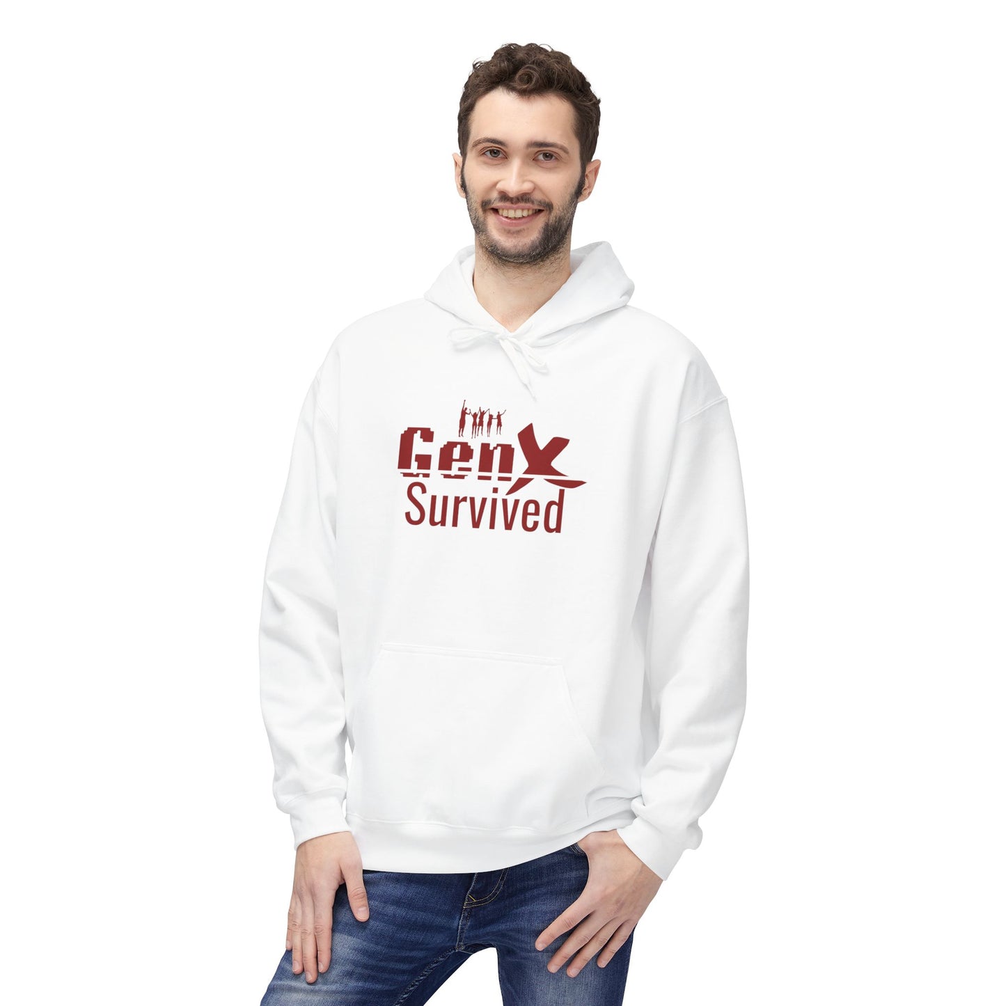 Gen X Survivor Hoodie | Comfort Fleece Pullover for Nostalgic Generations, Unisex Casual Wear, Perfect Gift for Birthdays