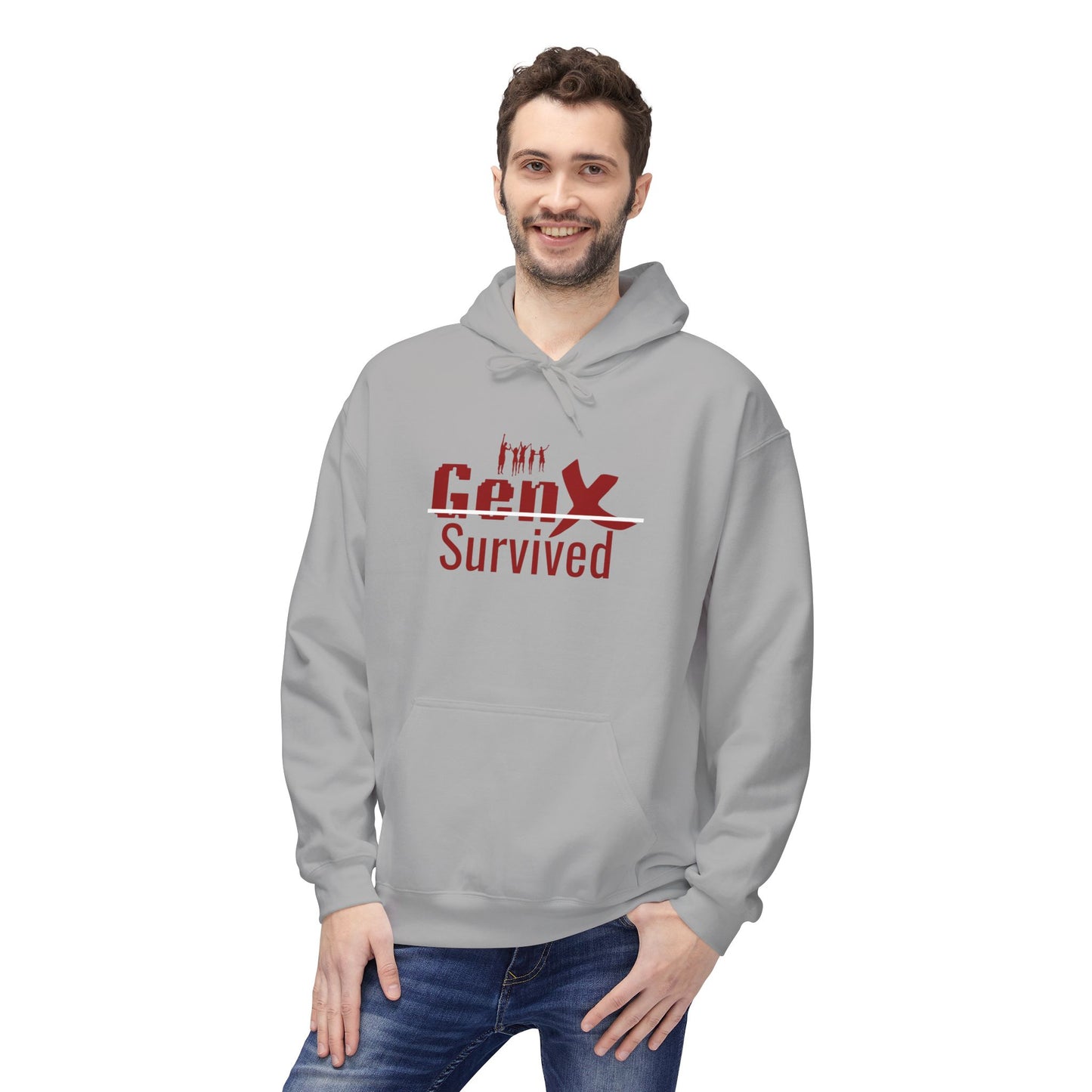 Gen X Survivor Hoodie | Comfort Fleece Pullover for Nostalgic Generations, Unisex Casual Wear, Perfect Gift for Birthdays