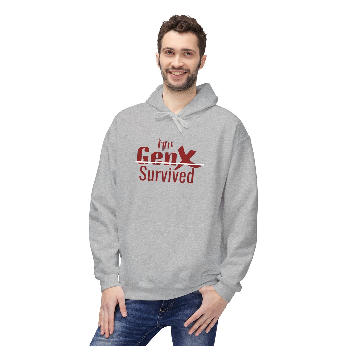Gen X Survivor Hoodie | Comfort Fleece Pullover for Nostalgic Generations, Unisex Casual Wear, Perfect Gift for Birthdays