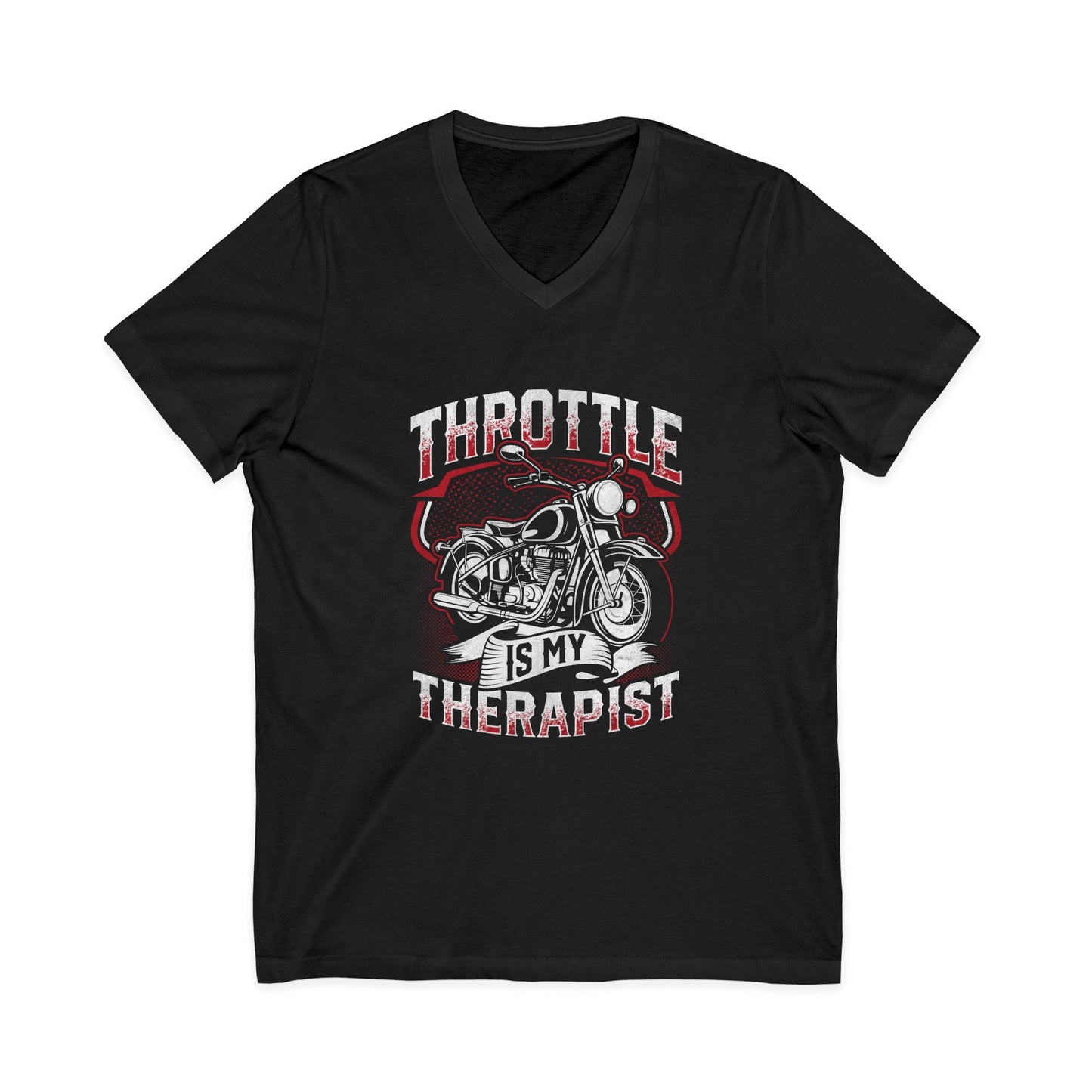 Motorcycle Therapy V-Neck Tee