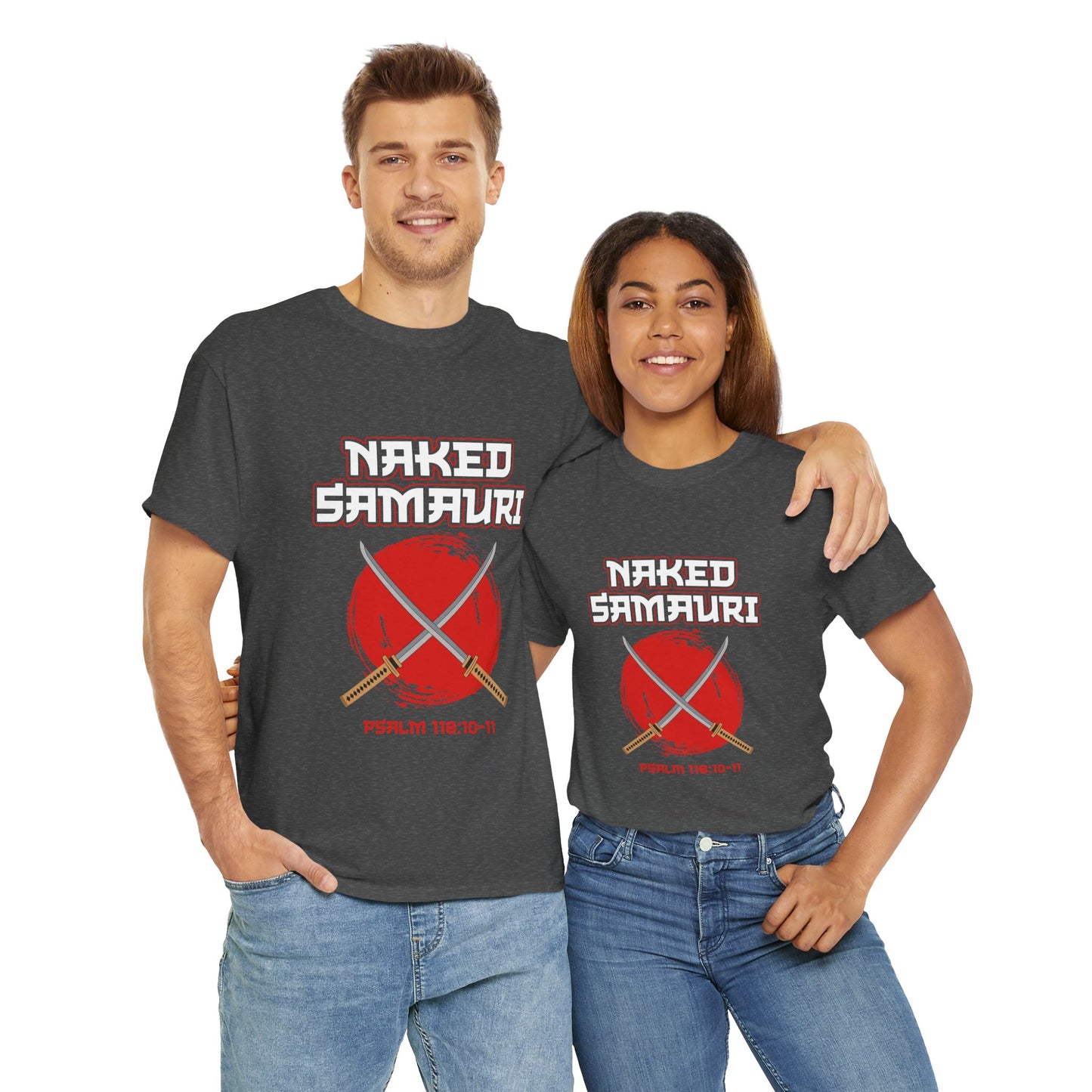 Naked Samurai Unisex Tee - Bold Graphic Cotton T-Shirt