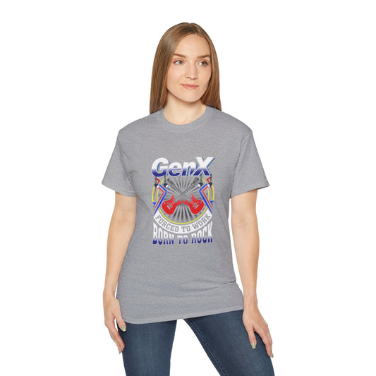 Gen X Vintage Tee, Nostalgic Graphic T-Shirt for Birthdays, Unisex Casual Wear, Perfect Gift for Retro Lovers, Music & Pop Culture