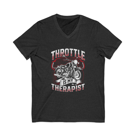 Motorcycle Therapy V-Neck Tee