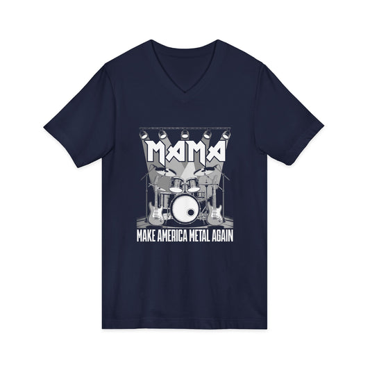 Metal V-Neck Tee: Make America Metal Again