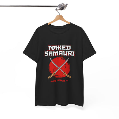 Naked Samurai Unisex Tee - Bold Graphic Cotton T-Shirt