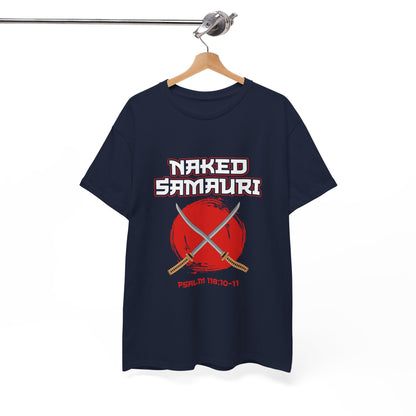 Naked Samurai Unisex Tee - Bold Graphic Cotton T-Shirt