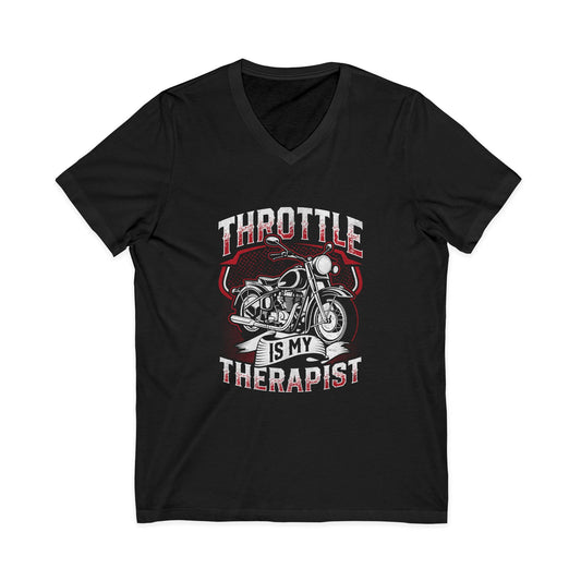 Motorcycle Therapy V-Neck Tee